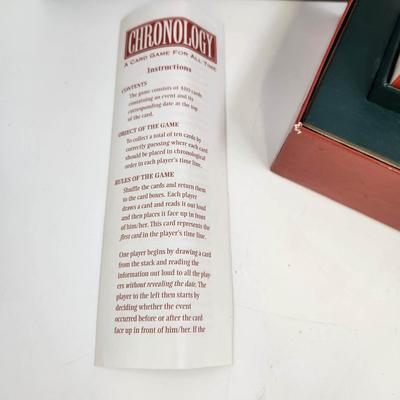 CHRONOLOGY CARD GAME