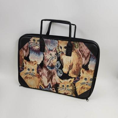 CAT TAPESTRY LAP TOP CARRYING BAG