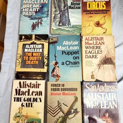 ALISTAIR MACLEAN HARDBACK BOOK BUNDLE OF 10