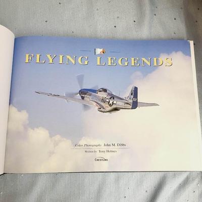 FLYING LEGENDS BY JOHN M. DIBBS W/ POSTCARDS HARDBACK BOOK