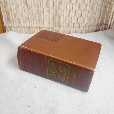 36TH EDITION OF CHEMISTRY & PHYSICS HARDBACK BOOK