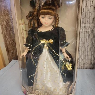 COLLECTOR CHOICE BISQUE PORCELAIN DOLL IN BOX
