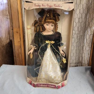 COLLECTOR CHOICE BISQUE PORCELAIN DOLL IN BOX