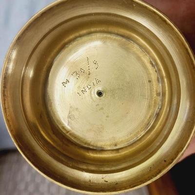 LARGE ORNATE ETCHED BRASS VASE