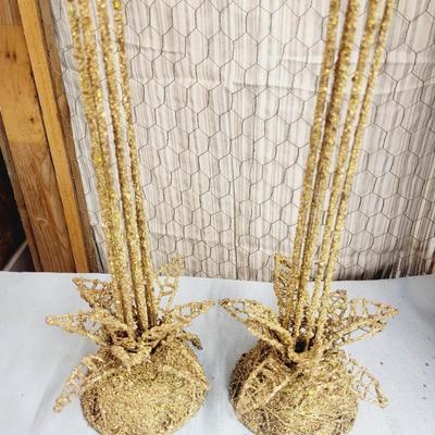 TALL SPARKLE PINEAPPLE CANDLE HOLDERS