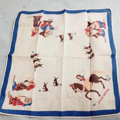 VINTAGE SNOW WHITE HANDKERCHIEF