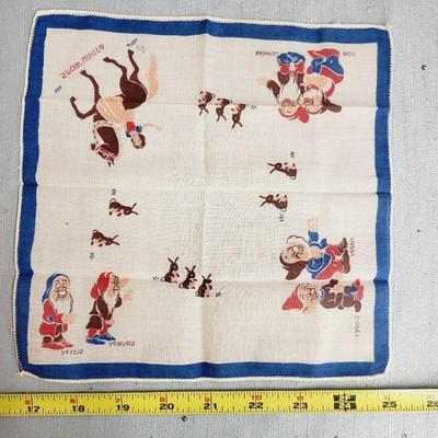 VINTAGE SNOW WHITE HANDKERCHIEF