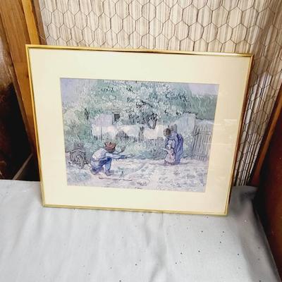 1ST STEPS AFTER MILLET by VINCENT VAN GOGH PROFESSIONAL FRAMED PRINT