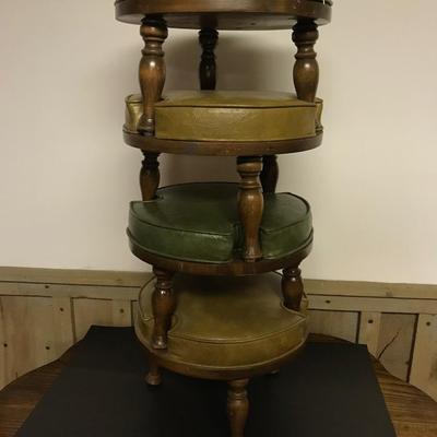 MID CENTURY STOOL SET