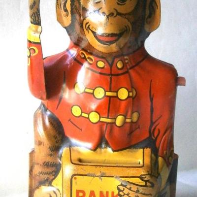 Chein Monkey Mechanical Bank