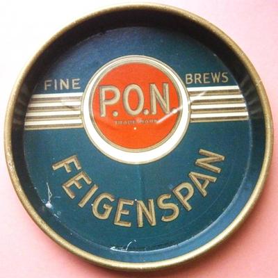 P.O.N. EIGENSPAN BEER Advertising Tip Tray