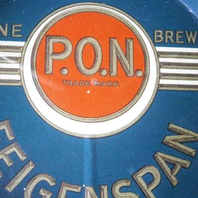 P.O.N. EIGENSPAN BEER Advertising Tip Tray