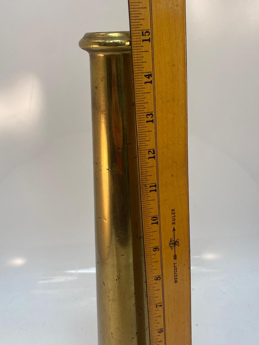 Large Vintage Solid Brass Fire Hose Screw On Nozzle W.D. Allen MFG Co 2