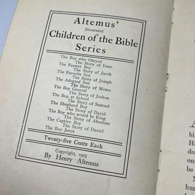 Antique Religious Lot - 1929 Holy Bible, Altemus' Children of the Bible 1905