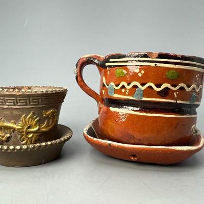 Vintage Rustic Primitive Miniature Pottery Art Tonala Mexico