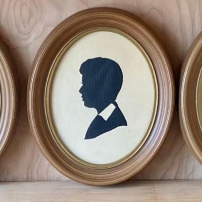 Lot Of Three Framed Silhouettes