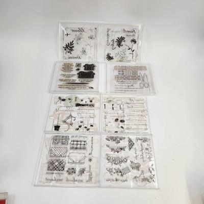5 PC ACRYLIC CLEAR STAMP BUNDLE