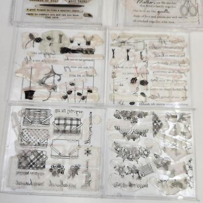 5 PC ACRYLIC CLEAR STAMP BUNDLE