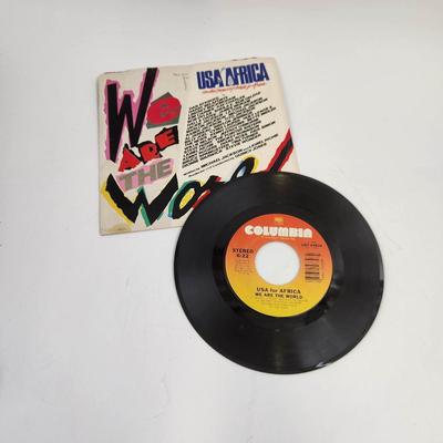 WE ARE THE WORLD 45 RECORD