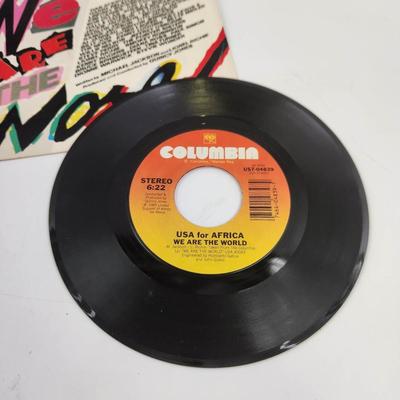 WE ARE THE WORLD 45 RECORD