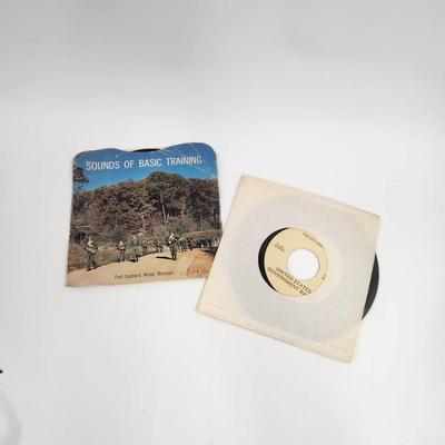 VINTAGE MILITARY MUSIC 45 RECORDS