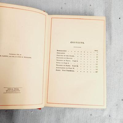 1882 FAUST HARDBACK BOOK