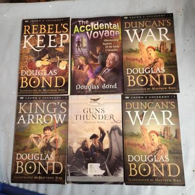 LIKE NEW DOUGLASS BOND 6 PC PAPERBACK BOOKS