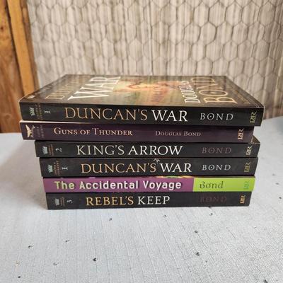LIKE NEW DOUGLASS BOND 6 PC PAPERBACK BOOKS