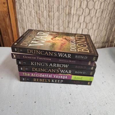 LIKE NEW DOUGLASS BOND 6 PC PAPERBACK BOOKS
