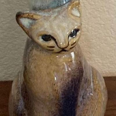 Ceramic Cat Candle Holder By North Eagle