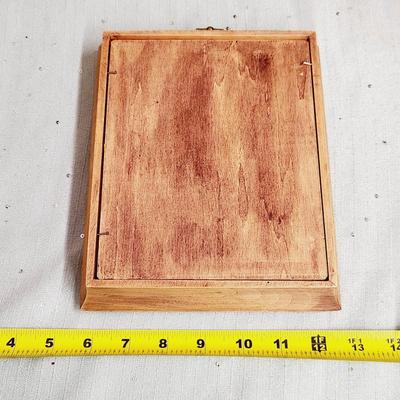 VINTAGE HANDCRAFTED FRAMED JEWELRY TREE