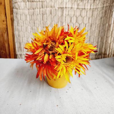 FAUX YELLOW & ORANGE DECOR