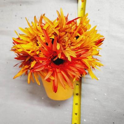 FAUX YELLOW & ORANGE DECOR