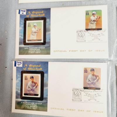 FIRST DAY OF ISSUE STAMPS - A LEGEND OF BASEBALL - 2000