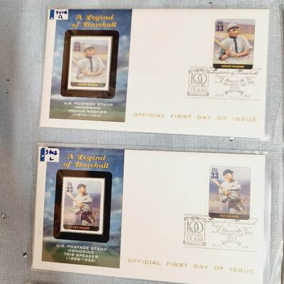 FIRST DAY OF ISSUE STAMPS - A LEGEND OF BASEBALL - 2000