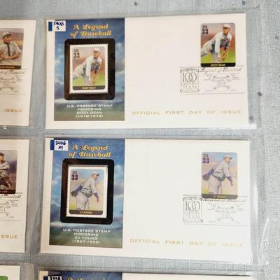FIRST DAY OF ISSUE STAMPS - A LEGEND OF BASEBALL - 2000