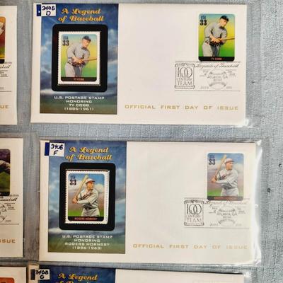 FIRST DAY OF ISSUE STAMPS - A LEGEND OF BASEBALL - 2000 - #2