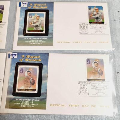 FIRST DAY OF ISSUE STAMPS - A LEGEND OF BASEBALL - 2000 - #2
