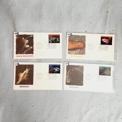 FIRST DAY OF ISSUE STAMPS -  DEEP SEA CREATURES -