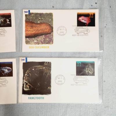 FIRST DAY OF ISSUE STAMPS -  DEEP SEA CREATURES -