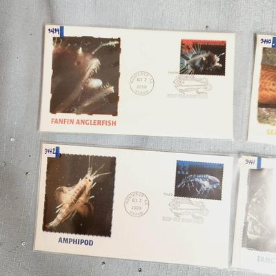 FIRST DAY OF ISSUE STAMPS -  DEEP SEA CREATURES -