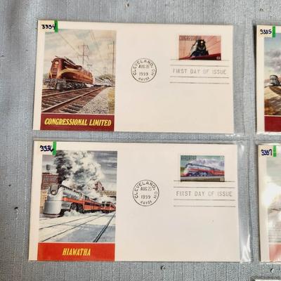FIRST DAY OF ISSUE STAMPS -  1999 TRAINS