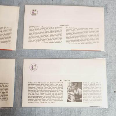 FIRST DAY OF ISSUE STAMPS -  1999 TRAINS