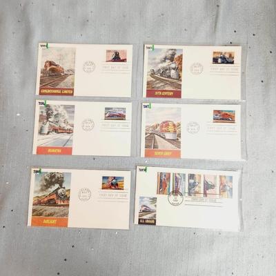 FIRST DAY OF ISSUE STAMPS -  1999 TRAINS