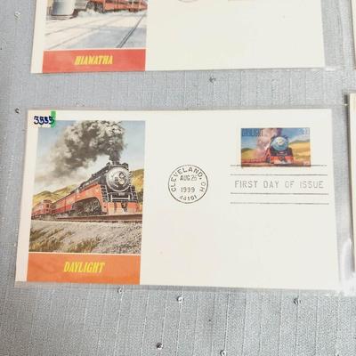 FIRST DAY OF ISSUE STAMPS -  1999 TRAINS