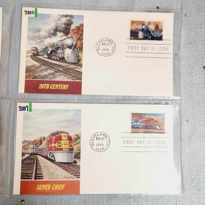 FIRST DAY OF ISSUE STAMPS -  1999 TRAINS