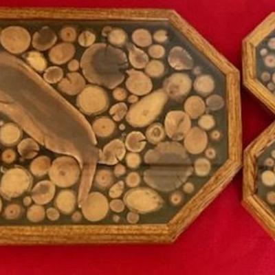 Wood Samples In Decorative Boxes