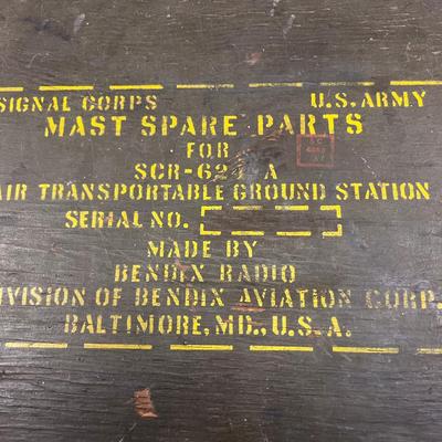 27 X 13" Vietnam ear Wooden Antenna Box