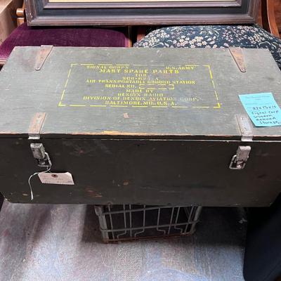 27 X 13" Vietnam ear Wooden Antenna Box
