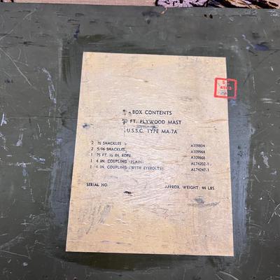 27 X 13" Vietnam ear Wooden Antenna Box